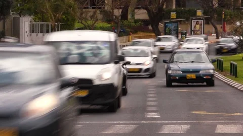 Traffic, city, vehicles, intersection, roads, traffic congestion Vidéo 125309920