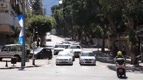 Traffic, city, vehicles, intersection, roads, traffic congestion Vidéo 125309977