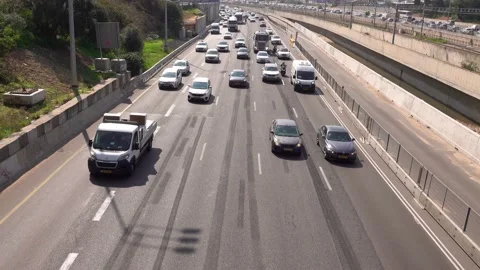 Traffic, city, vehicles, intersection, roads, traffic congestion Vidéo 196979296