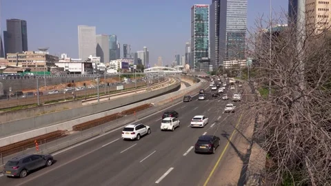 Traffic, city, vehicles, intersection, roads, traffic congestion Vidéo 196980069