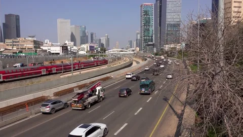 Traffic, city, vehicles, intersection, roads, traffic congestion Vidéo 196980219