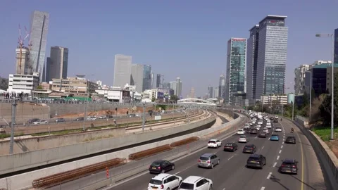 Traffic, city, vehicles, intersection, roads, traffic congestion Vidéo 196980527