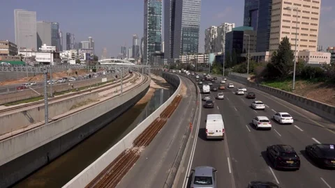Traffic, city, vehicles, intersection, roads, traffic congestion Vidéo 196981472