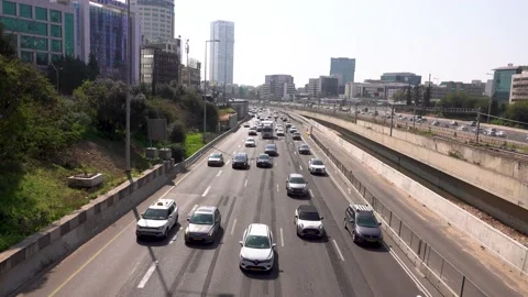 Traffic, city, vehicles, intersection, roads, traffic congestion Vidéo 196982595
