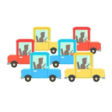 Traffic Code A Jam Stock Illustration