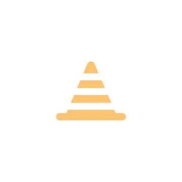 Traffic Cone Concept Icon Vector Design Illustrazione stock
