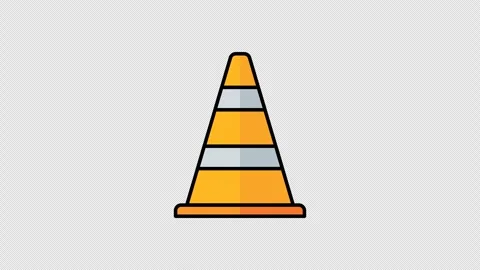 Traffic Cone Stock Footage 294733251
