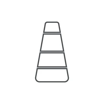 Traffic cone icon Stock-Illustration