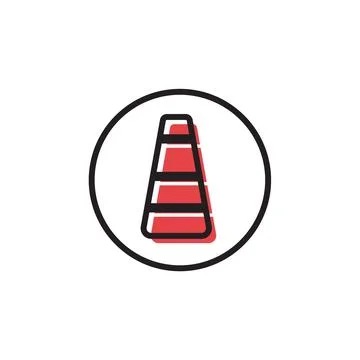 Traffic cone icon Stock Illustration