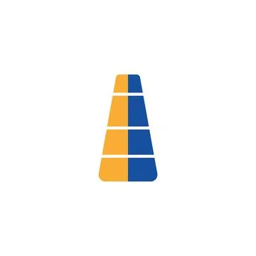 Traffic cone icon Stockillustratie