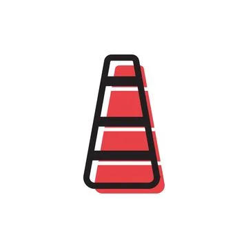 Traffic cone icon Stockillustratie