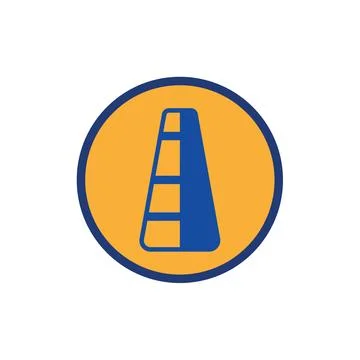Traffic cone icon Stock Illustration