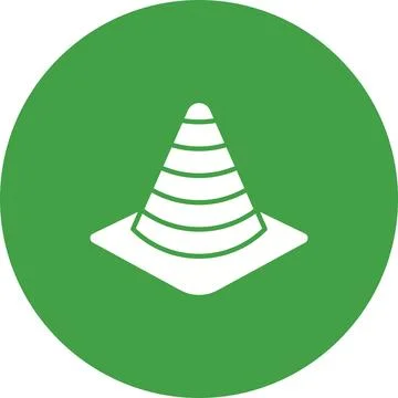 Traffic Cone icon vector image. Stock Illustration