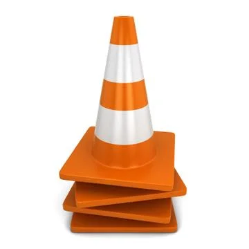 Traffic cone Stock Illustration