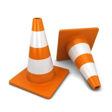 Traffic cone Stock Illustration