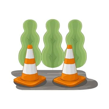 Traffic Cone Illustration Stock Illustration