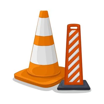 Traffic Cone Illustration Stock Illustration