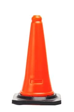Traffic cone isolated Stock Photos