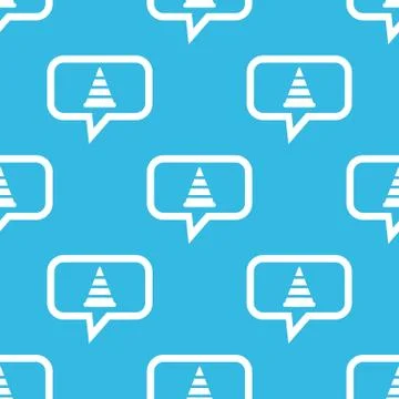 Traffic cone message pattern Stock Illustration