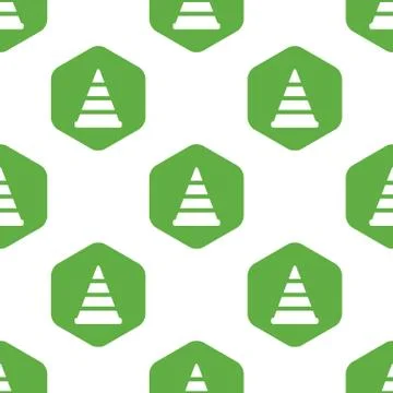 Traffic cone pattern Stock Illustration