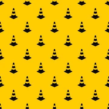 Traffic cone pattern vector Illustrazione stock