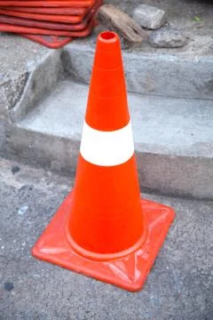 Traffic cone. Stock Photos