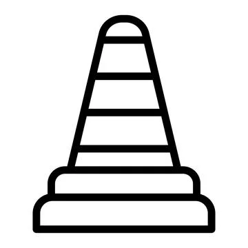 Traffic cone Vector Icon Design Illustration Stock Illustration