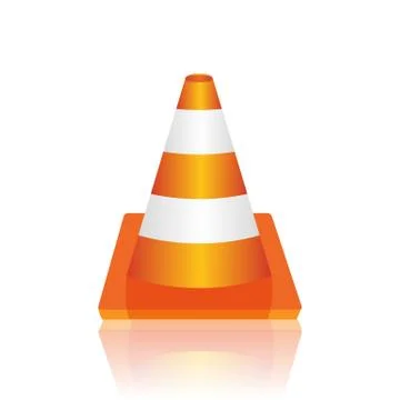 Traffic cone vector illustration Stock Illustration