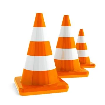 Traffic cones #4 스톡 일러스트