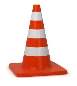 Traffic cones Stock Illustration