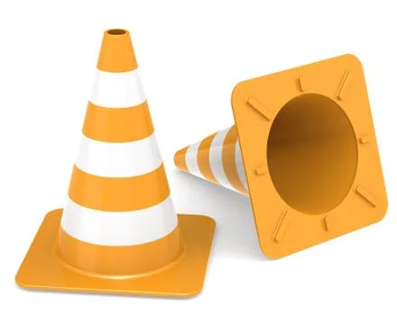 Traffic Cones Stock-Illustration