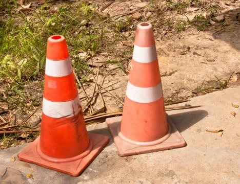 Traffic cones. Stock Photos