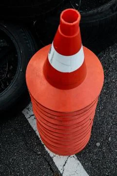 Traffic cones Stock Photos