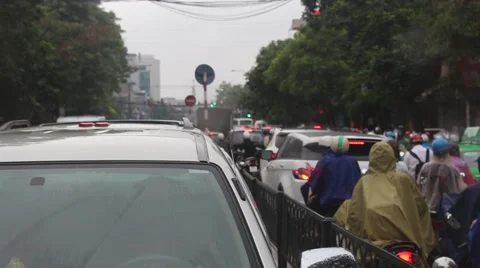 Traffic congestion in asean Stock Footage 56080357