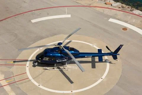 Traffic control helicopter Stock Photos