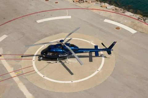 Traffic control helicopter Stock Photos