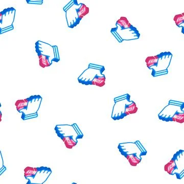 Traffic control isometric icon seamless pattern flat Illustrazione stock