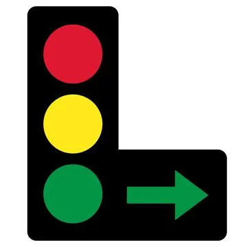 Traffic control light icon Stock Illustration