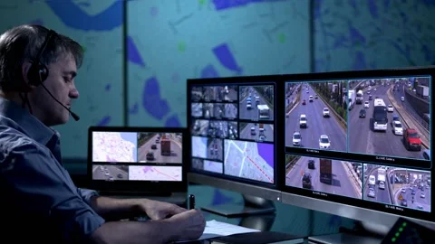 Traffic Control room Stock-Footage 200717434