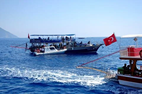 Traffic Control in the Sea Stock Photos