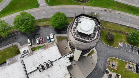 Traffic Control tower - Syracuse Hancock Airport Stock Footage 336625732