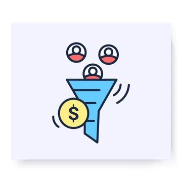 Traffic conversion color icon. Vector illustration Stock Illustration