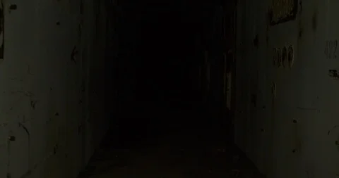 Traffic in a corridor in an abandoned building Stock Footage 92636641