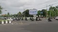 Traffic crossing street view scenery with lot of vehicles and motorbikes in Bali 4k or 4k+ Resolution