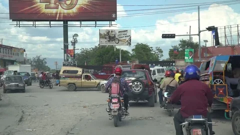 Traffic at Crossroad Stock Footage 75460425