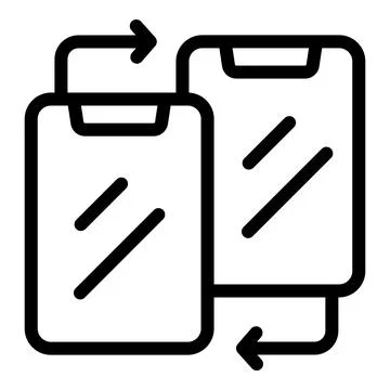 Traffic data share icon outline vector. Logistics grid mobility 스톡 일러스트