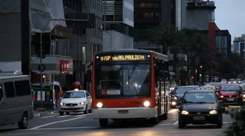Traffic at dawn Stock Footage 27147831