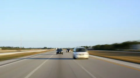 Traffic: Day to Night  Stock Footage 343747