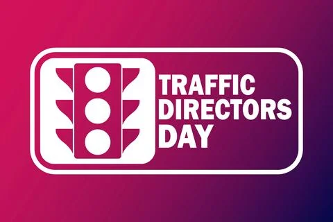 Traffic Directors Day Vector Illustration Illustrazione stock