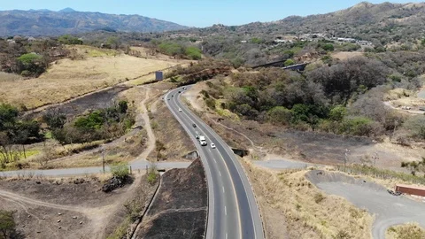 Traffic down shot Quebradas Stock Footage 127256295